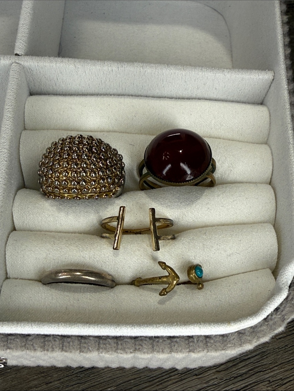 Mixed Gold-Tone and Silver Ring Bundle!!